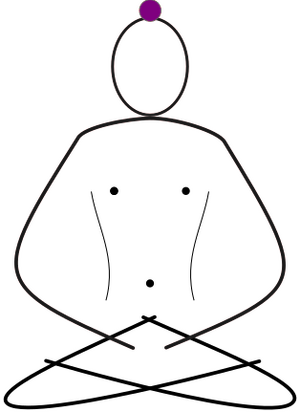 Chakra silhouette CROWN Sahasrara